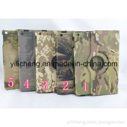 Camouflage Leather Case with Stand for iPad Mini3
